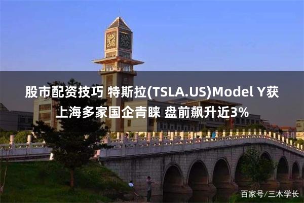 股市配资技巧 特斯拉(TSLA.US)Model Y获上海多家国企青睐 盘前飙升近3%