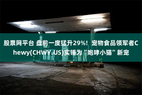 股票网平台 盘前一度猛升29%!  宠物食品领军者Chewy(CHWY.US)实锤为“咆哮小猫”新宠