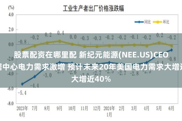 股票配资在哪里配 新纪元能源(NEE.US)CEO：数据中心电力需求激增 预计未来20年美国电力需求大增近40%